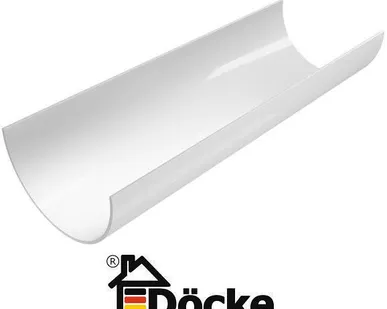 фото Желоб водосточный 3000 D=130мм, цвет пломбир