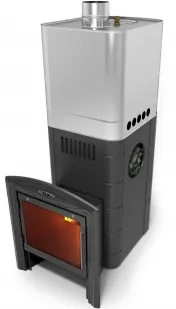 фото Банная печь ТМФ Бирюса 2013 Inox Витра ЗК антрацит