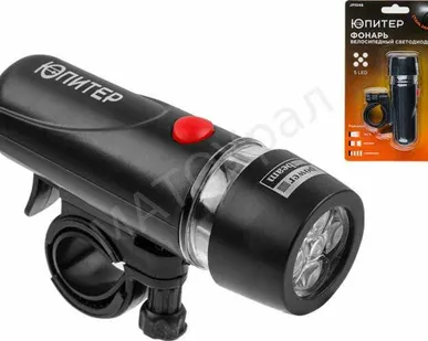 фото Фонарь велосипедный светодиодный 5LED 4xААА ЮПИТЕР