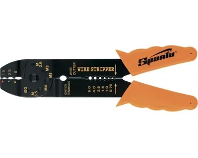 фото Щипцы 210 мм для зачистки эл.проводов и обжима конт.клемм 1,5-6,5 мм Sparta