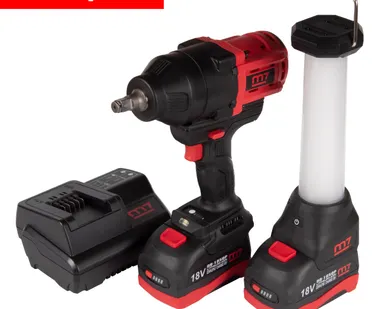 фото Гайковерт аккумуляторный ударный 1/2 quot;, 1700 Нм, 18 В, кейс, в комплекте фонарь MIGHTY SEVEN DW-402AL