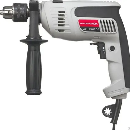 Фото №0 Дрель ударная ДУ-13/780 ЭР Интерскол 780/2/30/ключ.патрон/1скорость (1/5)