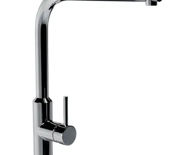 фото смеситель для кухни RAVAK KF 019.00 выдвижной латунь хром