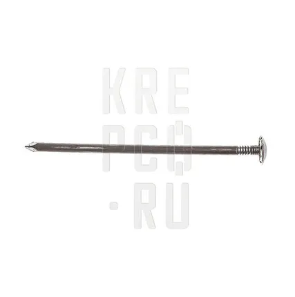 Фото №0 Гвозди шиферные noname Гвоздь шиферный 5*120 мм чёрный с завальцованной оцинк. шляпкой