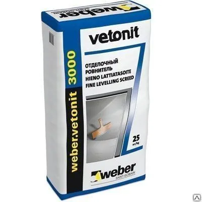 Фото №0 Наливной пол "Вебер Ветонит Фаст Левел" быстротвердеющий 20кг