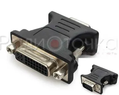 фото Переходник DVI-I гнездо - VGA штекер Gembird A-VGAM-DVIF-01, 15M/25F, пакет