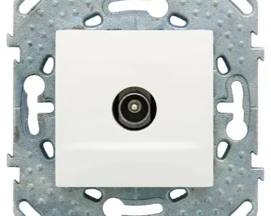 фото Механизм розетки TV 1-м СП UNICA TOP белый