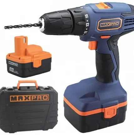Фото №0 Аккумуляторная дрель-шуруповерт MAX-PRO 18 В 85019
