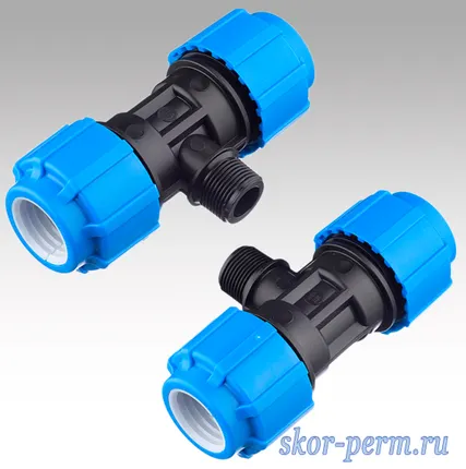 Фото №0 Тройник НР 40х1&quot; ПНД