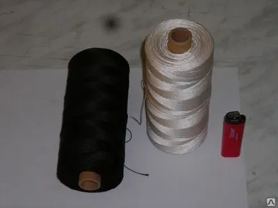 Фото №0 Нитка 3К черная 93.5х1х3 (капрон)