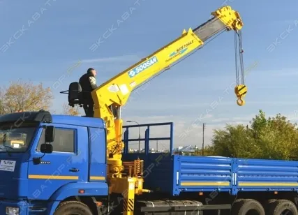 Фото №0 Аренда крана-манипулятора (КМУ) SooSan SCS746L, Воронеж