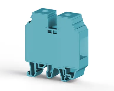 фото Klemsan Клеммник на DIN-рейку 35мм.кв. (синий); AVK35 RD