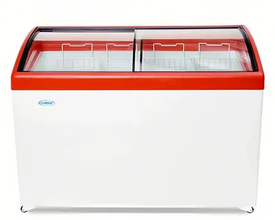 фото Морозилка Ларь средний красный