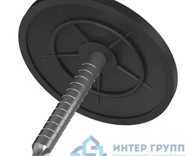 фото Гвоздь 23,5х2,6 мм с шайбой для полимерного подкладочного ковра, упак 3000 шт