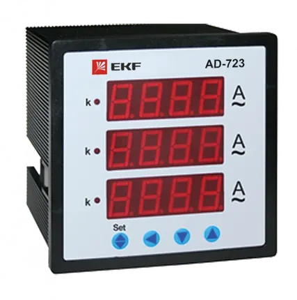 Фото №0 Амперметр AD-723 9999А класс точности 0,5 72*72мм