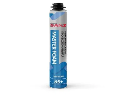 фото Пена монтажная профессиональная PU FOAM MASTER winter 65 +, зимняя, 800г