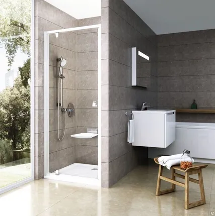 Фото №0 Душевая дверь Ravak Pivot PDOP1 80 белый/белый Transparent 03G40101Z1 Ravak