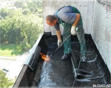 фото Гидроизоляция крыши балкона