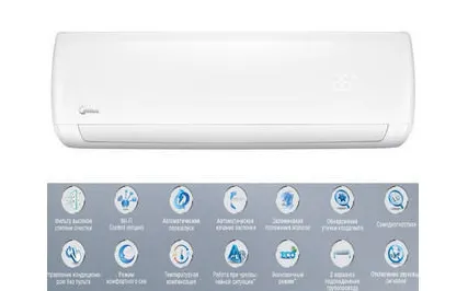 Фото №0 Кондиционер MIDEA MSMBCU-18HRFN1(BW)/MOB02-18HFN1