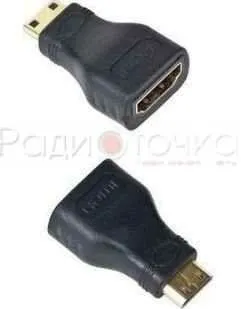 фото Переходник HDMI-miniHDMI Gembird A-HDMI-FC, 19F/19M, Gold