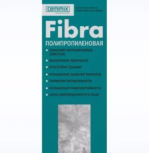 фото Полипропиленовая фибра Сemfibra 150гр