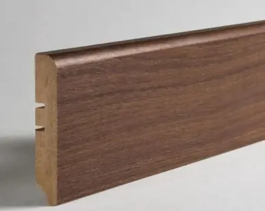 фото Плинтус МДФ Hannaholz 81 мм Орех AD 81402.3