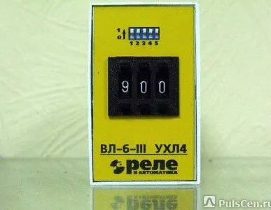 фото Реле времени ВЛ-6-III(0,1-99,9) (1-999)сек.,мин., час. 24-220в