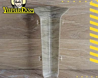 фото Плинтус Winart Угловой внутр. Quadro 80 мм/ 316 Дуб Эдвин