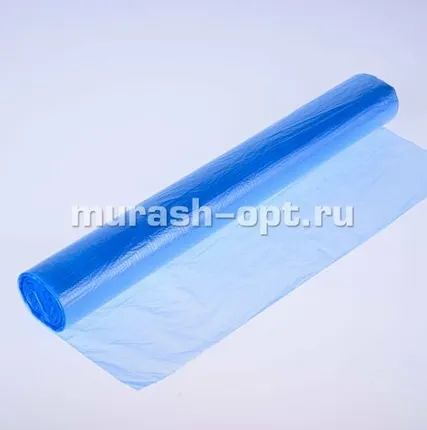 Фото №0 Фасовка "Клевер" 30*40см 14мкм ролик 100шт голубой (5/70)