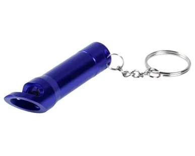 фото Брелок-фонарик с открывашкой Zaro, синий