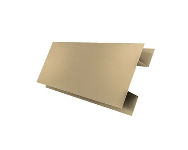 фото Планка H-образная Экобрус Grand Line 0,45 PE с пленкой RAL 1014 слоновая кость