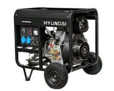 фото Дизельный генератор Hyundai DHY 8000LE + колеса