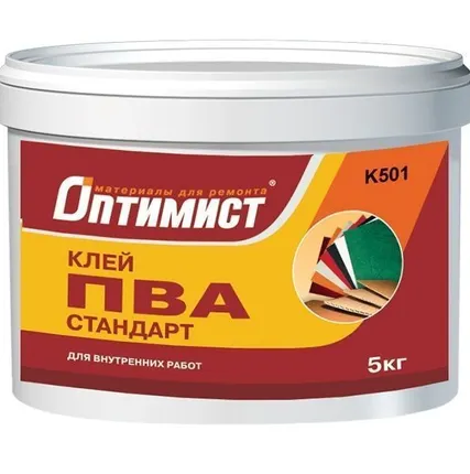 Фото №0 Клей ПВА Стандарт для внутренних работ K 501 (1 кг) 1 кг