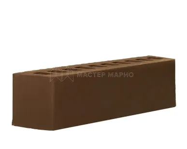 фото Кирпич лицевой керамический «Шоколад» «Кора дуба» пустотелый Евро «половинка»