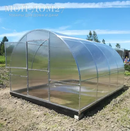 Фото №9 Теплица Сибирская Усиленная 4 метра с поликарбонатом