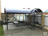 Фото №0 Кованная беседка со столом и мангалом