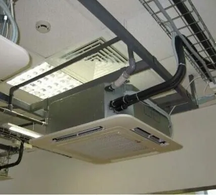 Фото №0 Монтаж кассетного фанкойла (установка кассетных фанкойлов)