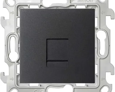 фото Механизм розетки RJ45 кат. 5e UTP Simon24 графит 2410598-038