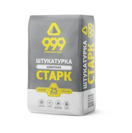 Фото №0 999 Смесь цементная штукатурная Старк Формматериалы 25 кг (1п=48шт)