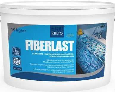 фото Гидроизоляционная мастика Kiilto FiberLast 15 кг