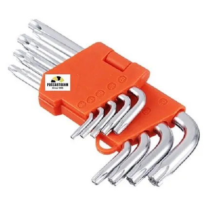 Фото №0 Набор ключей TORX-профиль 9пр.(50*3мм-125*9мм) ЕРМАК /657-023/