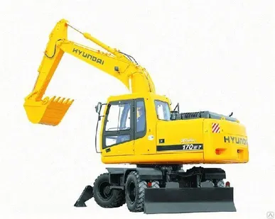 фото Услуги колесного экскаватора Hyundai 170, 0,85 м3