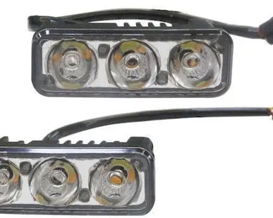 фото Дневные ходовые огни (DRL) AVS DL-3 (4.5W, 3 светодиода 
х 2шт)