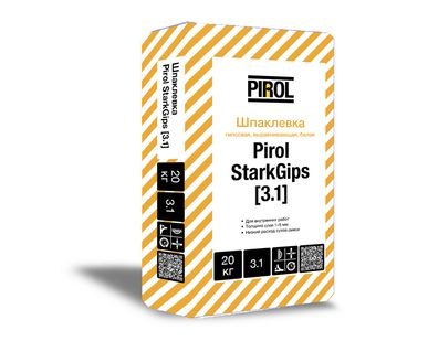 фото Шпаклевка гипсовая PIROL StarkGip [3.1] 20кг