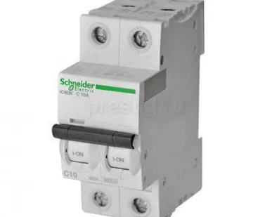 фото Выключатель автоматический 3п 10А С 6кА iC60N Acti9 Schneider Electric