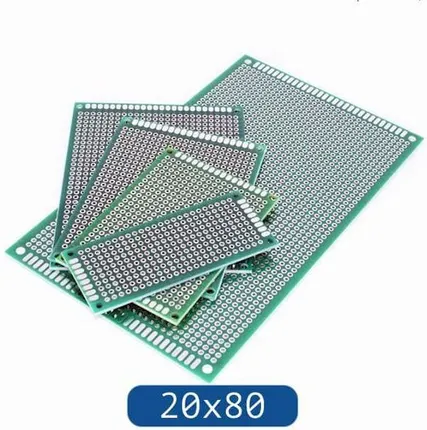 Фото №0 Стеклотекстолит 20х80, макетная плата