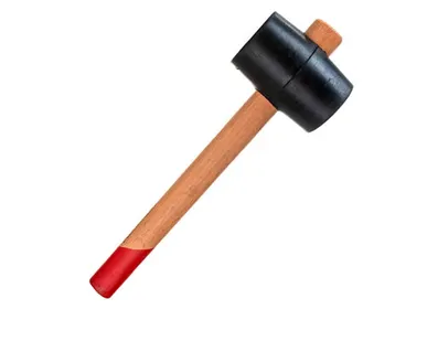 фото Киянка резиновая, деревянная рукоятка, 340г, Hobbi, 1 шт