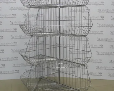 фото Горка КОШ (полукруг) 4 (3+1) корзины 1420*1200*600мм