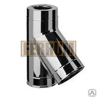 Фото №0 Дымоход Н/О Тройник 135° "сэндвич" 080÷160 мм, Феррум