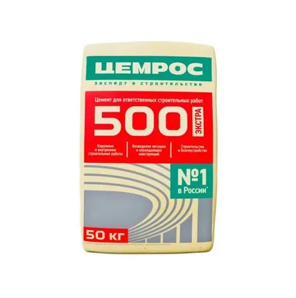 Фото №0 Евроцемент (портландцемент со шлаком) Цемрос М500 Д20 50 кг